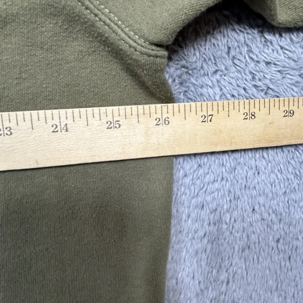 The North Face Hoodie Men's XL Army Green Pullover Box NSE Grunge Outdoor EUC